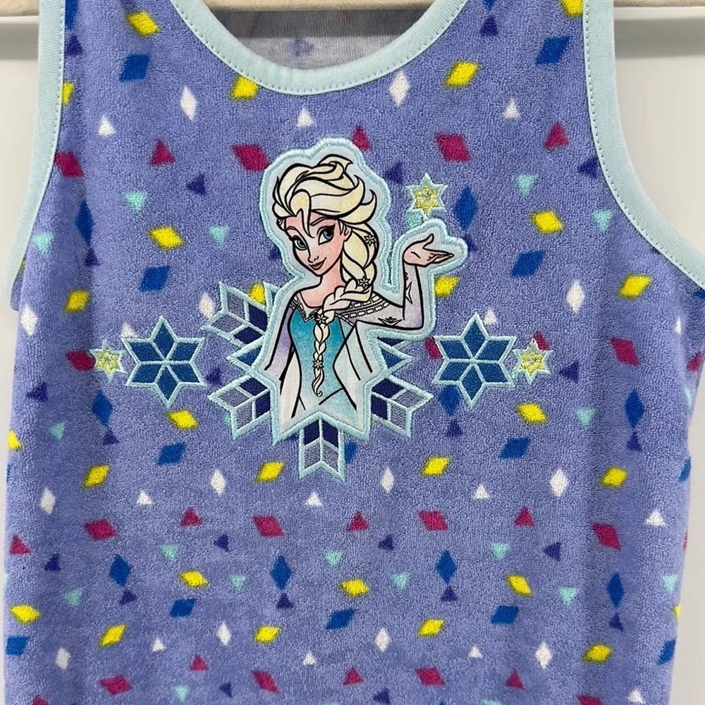 Disney Whimsical Princess Beach Blue/Purple Swim Elsa Coverup Dress Sz5/6